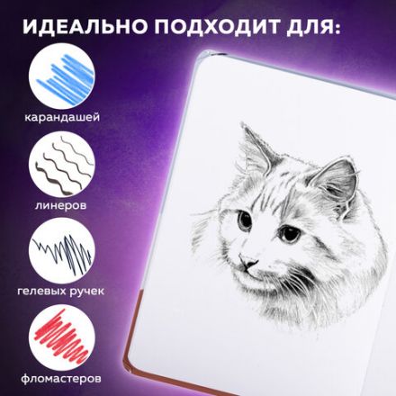 Скетчбук, белая бумага 120 г/м2 145х203 мм, 80 л., резинка, твердый, BRAUBERG ART DEBUT "Дюна", 114586