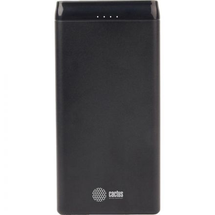Внешний аккумулятор Cactus CS-PBFSFT-10000 10000mAh 2.1A 2xUSB черный