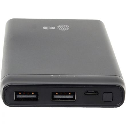 Внешний аккумулятор Cactus CS-PBFSFT-10000 10000mAh 2.1A 2xUSB черный