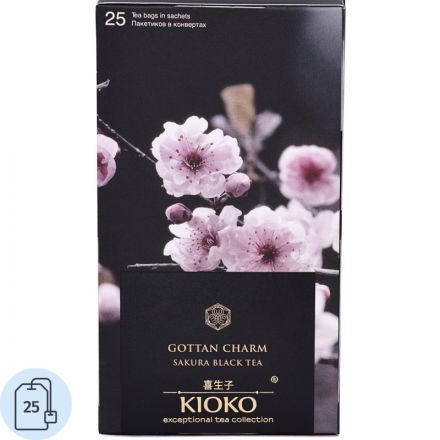 Чай KIOKO GOTTAN CHARM черный с ароматом японской сакуры, 25шт/уп