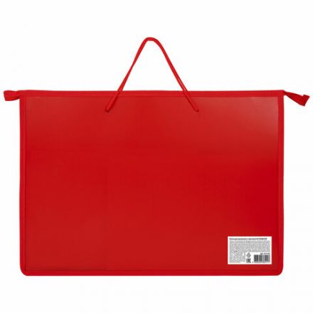 Папка для рисунков и чертежей ПИФАГОР А3, пластик, красная, 271133 Папка для рисунков и чертежей ПИФАГОР А3, пластик, красная, 271133