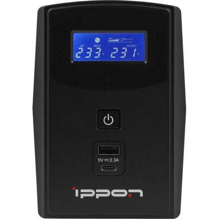ИБП Ippon Back Power Pro II 500 500VA 300Вт IEC(4) черный(1030299) ИБП Ippon Back Power Pro II 500 500VA 300Вт IEC(4) черный(1030299)