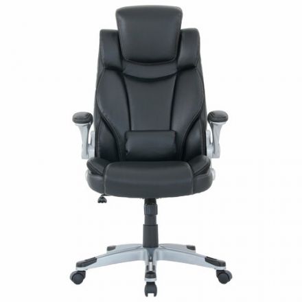 Кресло BRABIX PREMIUM "Phantom EX-553", рециклированная кожа, регулируемый подголовник, черное, 532940