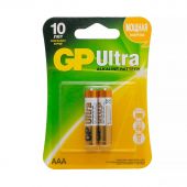 Батарейка GP Ultra AAA/LR03/24AU алкалин. бл/2шт