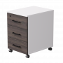Тумба мобильная Everprof EVO (ЭВО) 406х540х608 Белый/Белый/Дуб Пасадена