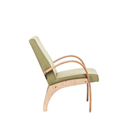 Кресло для отдыха Денди, Дуб шпон, Melva 33, Ткань Рогожка