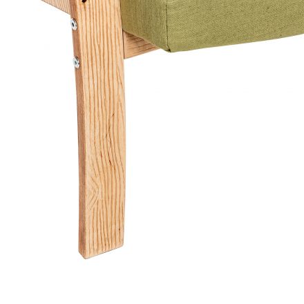 Кресло для отдыха Денди, Дуб шпон, Melva 33, Ткань Рогожка