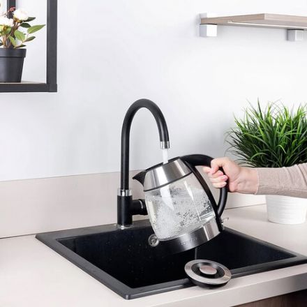 Чайник SCARLETT SC-EK27G13, 2 л, 2200 Вт, закрытый нагревательный элемент, стекло, стальной Чайник SCARLETT SC-EK27G13, 2 л, 2200 Вт, закрытый нагревательный элемент, стекло, стальной