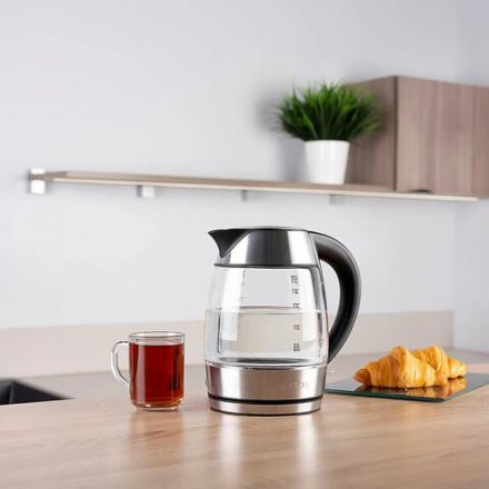 Чайник SCARLETT SC-EK27G13, 2 л, 2200 Вт, закрытый нагревательный элемент, стекло, стальной Чайник SCARLETT SC-EK27G13, 2 л, 2200 Вт, закрытый нагревательный элемент, стекло, стальной