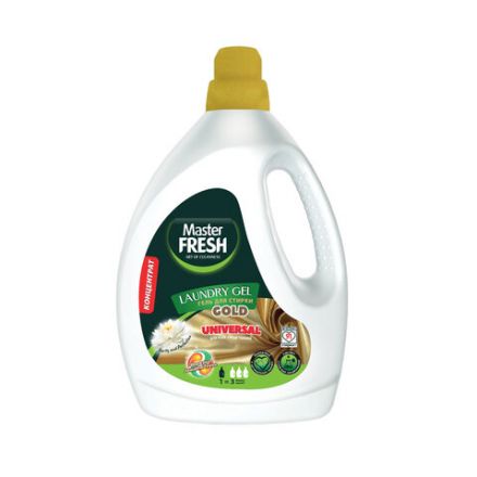 Гель для стирки для всех типов тканей 2,75 л MASTER FRESH GOLD UNIVERSAL, концентрат, С0007216 Гель для стирки для всех типов тканей 2,75 л MASTER FRESH GOLD UNIVERSAL, концентрат, С0007216