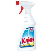 Средство для мытья стекол и зеркал Клин 2 в 1 "Лимон", 500мл Средство для мытья стекол и зеркал Клин 2 в 1 "Лимон", 500мл