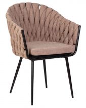 Стул обеденный DOBRIN MATILDA, коричневая ткань (LAR 275-3) Стул обеденный DOBRIN MATILDA, коричневая ткань (LAR 275-3)