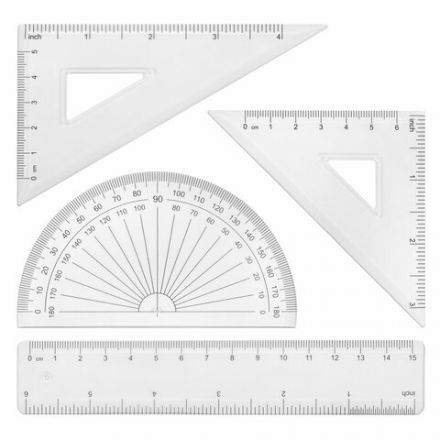 Готовальня BRAUBERG SCHOOL KIT, 8 предметов, циркуль 115 мм, чертежные принадлежности, персиковый цвет, 210704