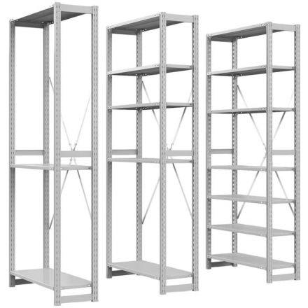 Стеллаж металлический ГТС_ТСУ Универсал, 2200x1060x600, Полки: 6 шт. метал