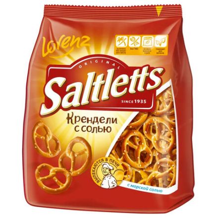 Крендели-мини с солью Lorenz SALTLETTS Классические, 150 г, 16210000426 Крендели-мини с солью Lorenz SALTLETTS Классические, 150 г, 16210000426
