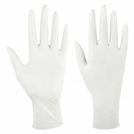 Перчатки латексные смотровые SFM Grip-Surface/ L 254 SC, Германия, 50 пар (100 штук), размер 8-9, L (большой)