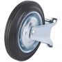 Колесо для тележки неповоротное резина FC 85 250мм (F) 1007702