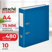 Папка-регистратор Attache Economy 75 мм cиняя (10 штук в упаковке) Папка-регистратор Attache Economy 75 мм cиняя (10 штук в упаковке)