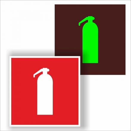 Знак F04 Огнетушитель пластик ПВХ с ф/л покрытием 200х200х2 мм Знак F04 Огнетушитель пластик ПВХ с ф/л покрытием 200х200х2 мм