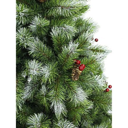 Елка искусственная Айс Тиффани зел заснеж с шишками и ягодами 0.45м 1020745 Елка искусственная Айс Тиффани зел заснеж с шишками и ягодами 0.45м 1020745