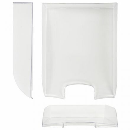 Лоток горизонтальный для бумаг BRAUBERG "Office style", 320х245х65 мм, прозрачный, 237288 Лоток горизонтальный для бумаг BRAUBERG "Office style", 320х245х65 мм, прозрачный, 237288
