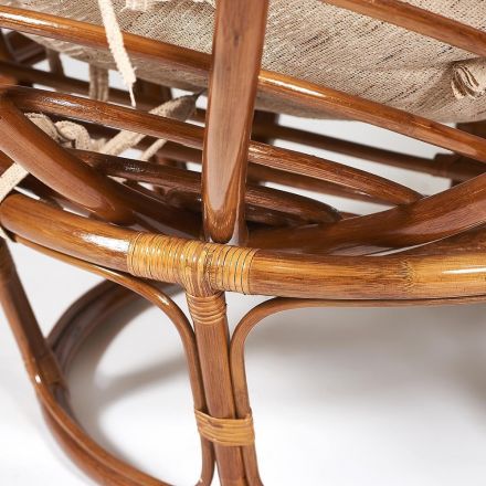 Мебельный ремешок 57 см, натур. кожа, тёмно-коричневый