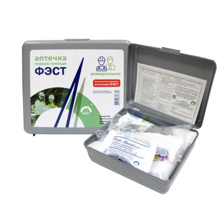 Аптечка универсальная ФЭСТ для оказания первой неотложн помощи до 3-х чел