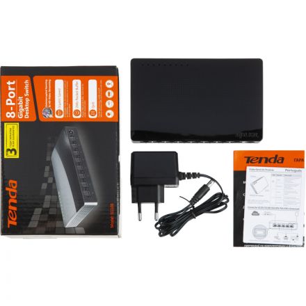 Коммутатор Tenda SG108 1000 Мбит/сек, 100 Мбит/сек, 8 port Коммутатор Tenda SG108 1000 Мбит/сек, 100 Мбит/сек, 8 port