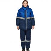 Костюм рабочий зимний женский з43-КПК вас/син (р.48-50) 170-176 (серия З) Костюм рабочий зимний женский з43-КПК вас/син (р.48-50) 170-176 (серия З)