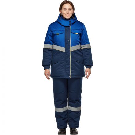 Костюм рабочий зимний женский з43-КПК вас/син (р.48-50) 170-176 (серия З) Костюм рабочий зимний женский з43-КПК вас/син (р.48-50) 170-176 (серия З)