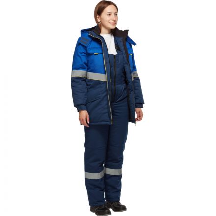 Костюм рабочий зимний женский з43-КПК вас/син (р.48-50) 170-176 (серия З) Костюм рабочий зимний женский з43-КПК вас/син (р.48-50) 170-176 (серия З)