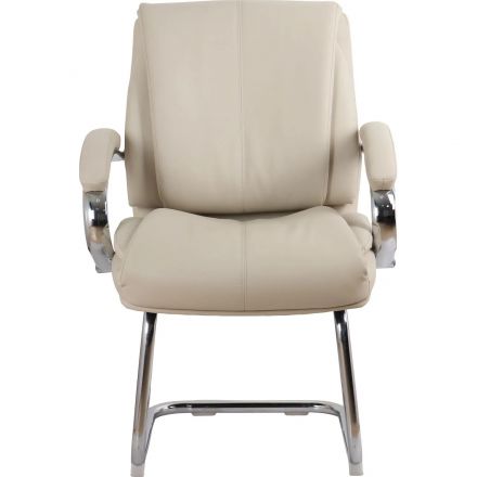 Конференц-кресло BN_SH_EChair-516V PU кожзам бежевый, хром