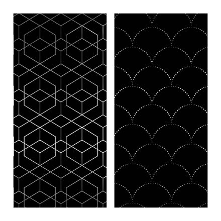 Упаковочная бумага глянц. 70*100см, MESHU "Pattern on black", 80г/м2, ассорти 2 дизайна Упаковочная бумага глянц. 70*100см, MESHU "Pattern on black", 80г/м2, ассорти 2 дизайна