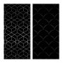 Упаковочная бумага глянц. 70*100см, MESHU "Pattern on black", 80г/м2, ассорти 2 дизайна