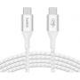 Кабель Belkin (CAB015bt1MWH)BoostCh.240W PD USB-C/USB-C Braided 1м бел Кабель Belkin (CAB015bt1MWH)BoostCh.240W PD USB-C/USB-C Braided 1м бел