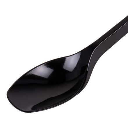 Ложка чайная одноразовая пластиковая 125 мм, черная, КОМПЛЕКТ 100 шт., ЭТАЛОН, WELDAY (ВЭЛДЭЙ), 607830 Ложка чайная одноразовая пластиковая 125 мм, черная, КОМПЛЕКТ 100 шт., ЭТАЛОН, WELDAY (ВЭЛДЭЙ), 607830