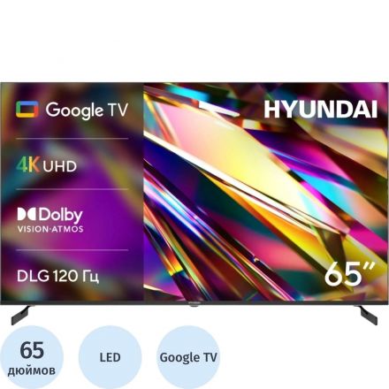 Телевизор Hyundai H-LED65BU7011, UHD, смарт (Google TV) Телевизор Hyundai H-LED65BU7011, UHD, смарт (Google TV)
