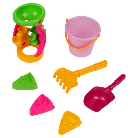 Набор для песка ТРИ СОВЫ "Нежность", 7 предметов (ведро, мельница, грабли, совок, 3 формочки) Набор для песка ТРИ СОВЫ "Нежность", 7 предметов (ведро, мельница, грабли, совок, 3 формочки)