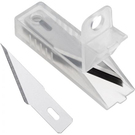 Лезвие для ножей макетных запасное TOPFORT 8,9мм,сталь SK5,10шт/уп Лезвие для ножей макетных запасное TOPFORT 8,9мм,сталь SK5,10шт/уп