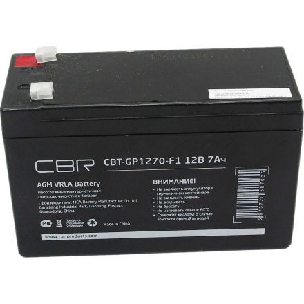Батарея для ИБП CBR 12В/7Ач, клеммы F1(CBT-GP1270-F1)