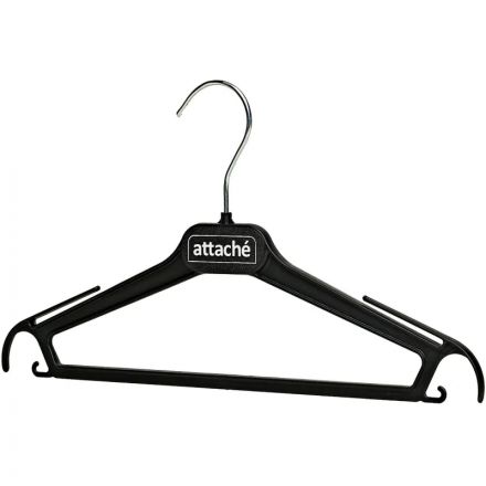 Вешалка-плечики VP_ для легк.одежды Attache,СД01, пласт, чер, р.42-44