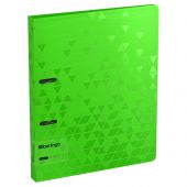 Папка на 2 кольцах Berlingo "Neon", 24мм, 1000мкм, зеленый неон, D-кольца, с внутр. карманом Папка на 2 кольцах Berlingo "Neon", 24мм, 1000мкм, зеленый неон, D-кольца, с внутр. карманом