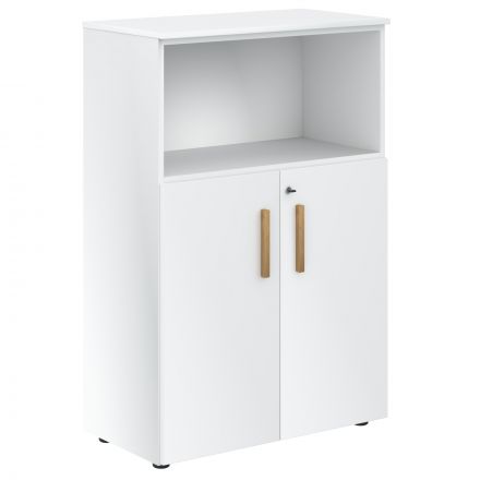 Шкаф с глухими малыми дверьми и топом FMC 80.3(Z) Белый премиум/Белый премиум 802х429х1213 FORTA Шкаф с глухими малыми дверьми и топом FMC 80.3(Z) Белый премиум/Белый премиум 802х429х1213 FORTA