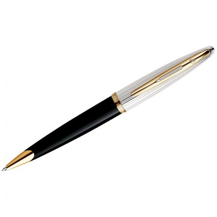 Ручка шариковая Waterman "Carene Black Deluxe GT", синяя, 1,0мм, подарочная упаковка Ручка шариковая Waterman "Carene Black Deluxe GT", синяя, 1,0мм, подарочная упаковка