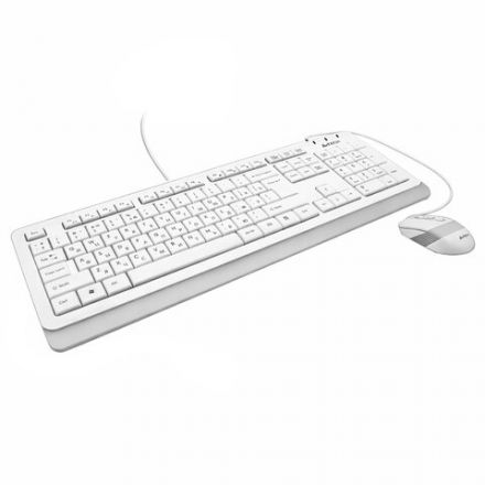 Набор проводной A4TECH Fstyler FG1010, USB, клавиатура 104 клавиши, мышь 3 кнопки + 1 кнопка-колесо, белая, 1147556 Набор проводной A4TECH Fstyler FG1010, USB, клавиатура 104 клавиши, мышь 3 кнопки + 1 кнопка-колесо, белая, 1147556