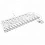Набор проводной A4TECH Fstyler FG1010, USB, клавиатура 104 клавиши, мышь 3 кнопки + 1 кнопка-колесо, белая, 1147556 Набор проводной A4TECH Fstyler FG1010, USB, клавиатура 104 клавиши, мышь 3 кнопки + 1 кнопка-колесо, белая, 1147556