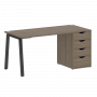 Home Office Стол письменный VR.SP-3-158.4.A Вяз/Антрацит металл 1580*720*750