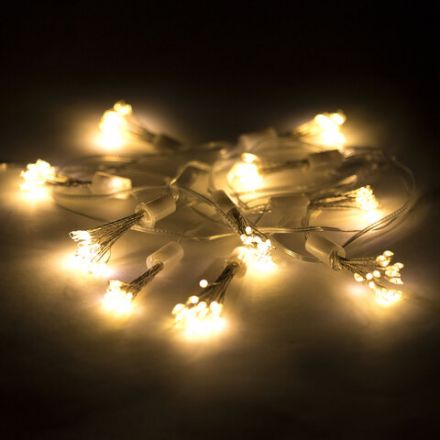 Гирлянда-пучки "Bundles", 150 LED, 2,4 м, 10 пучков, тёплый белый, USB, ЗОЛОТАЯ СКАЗКА, 592557