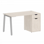 Home Office Стол письменный VR.SP-3-138.1.A Денвер светлый/Серый металл 1380*720*750