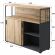 Шкаф-купе Комус Мебель К-Loft 241Н042 1370х420х1116 дуб натур/графит